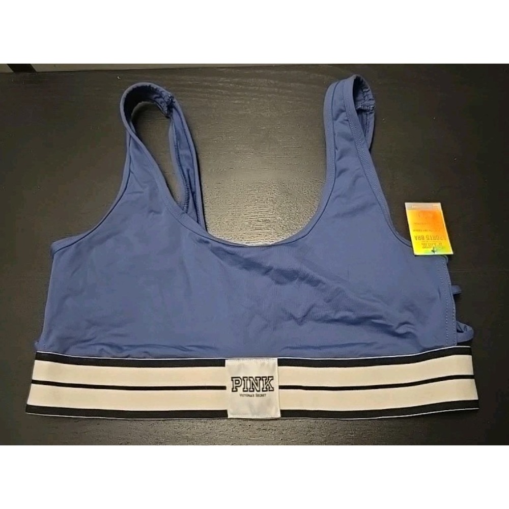 NWT Victoria's Secret pink Medium Purple  ultimate Strappy Sided sports bra 2016